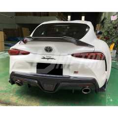 V Style Dry Carbon Fiber Trunk Spoiler Rear Wing For Toyota Supra MK5 A90 A91 GR 2019-2024