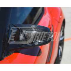 AN Style Dry Carbon Fiber Repalcement Side Mirror Cover For Toyota Supra MK5 A90 A91 GR 2019-2024