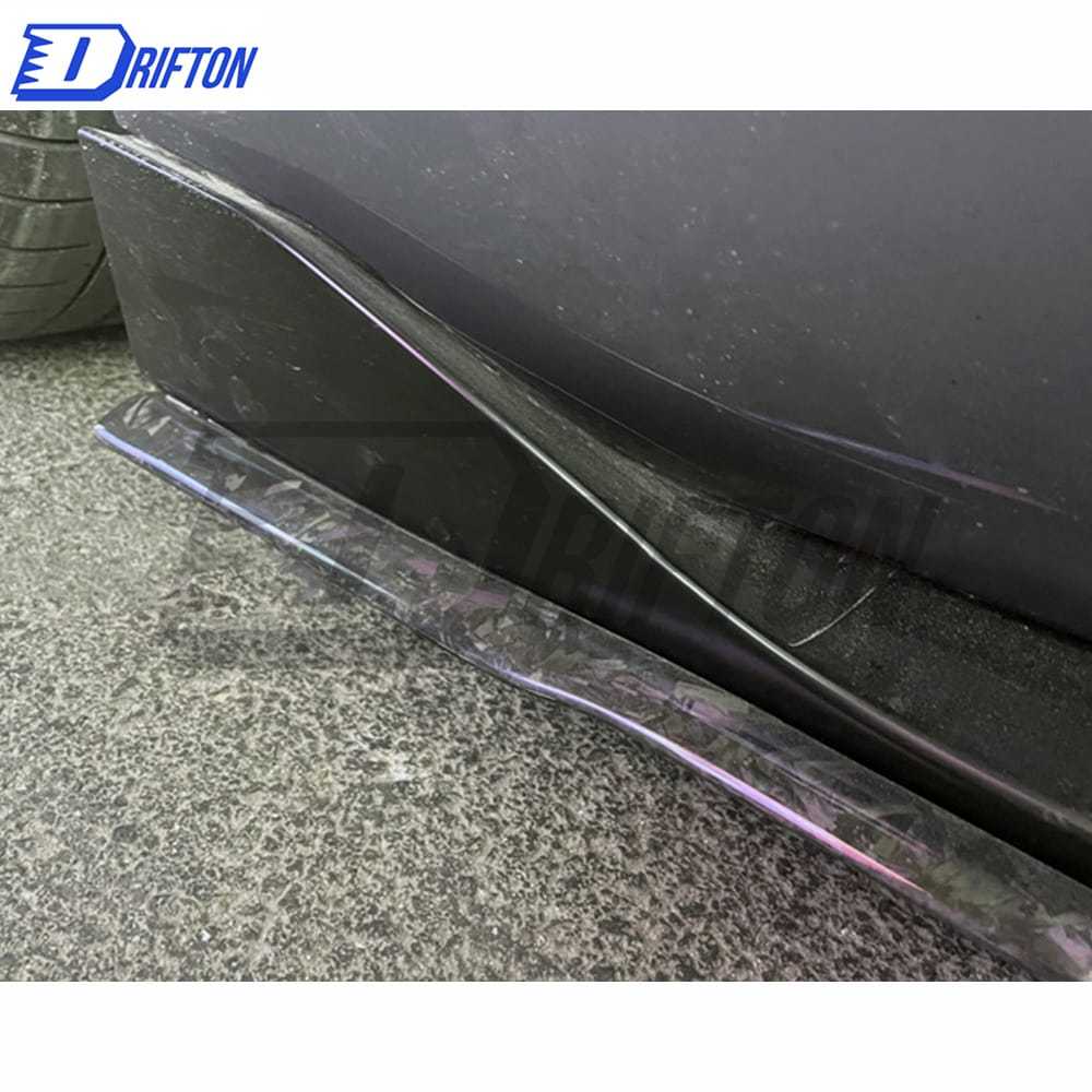 Artisan Style Carbon Fiber Side Skirt Underboard For Toyota Supra MK5 A90 A91 GR 2019-2024