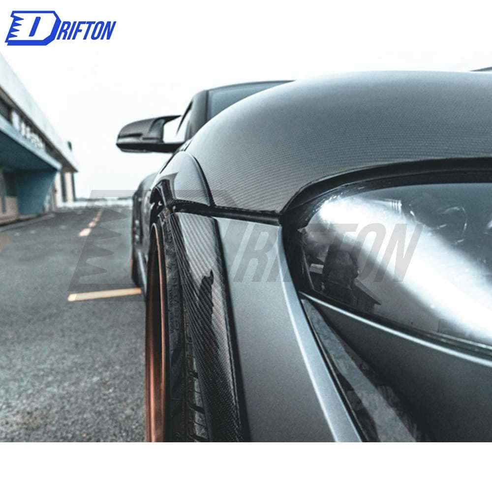 Artisan Style Carbon Fiber Wide Fender Flare Wheel Trim 8 Pcs For Toyota Supra MK5 A90 A91 GR 2019-2024