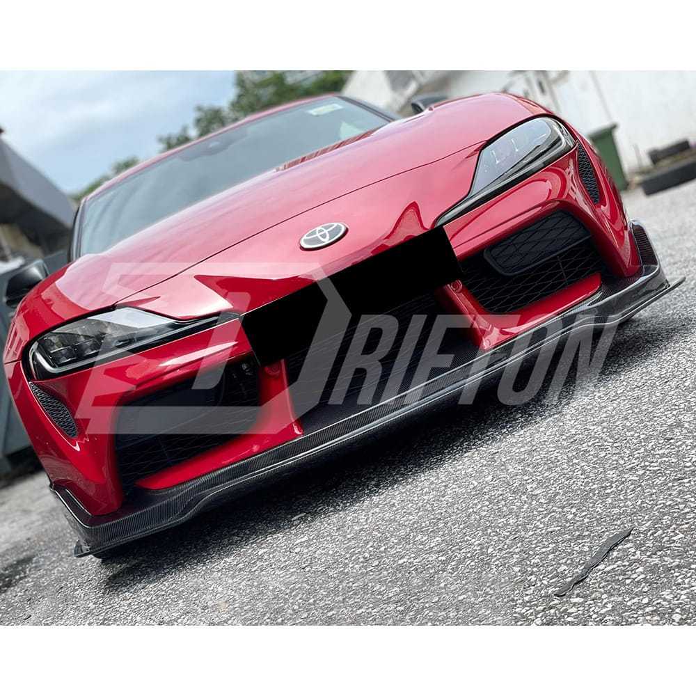 MB Style Carbon Fiber Front Lip For Toyota Supra MK5 A90 A91 GR 2019-2024