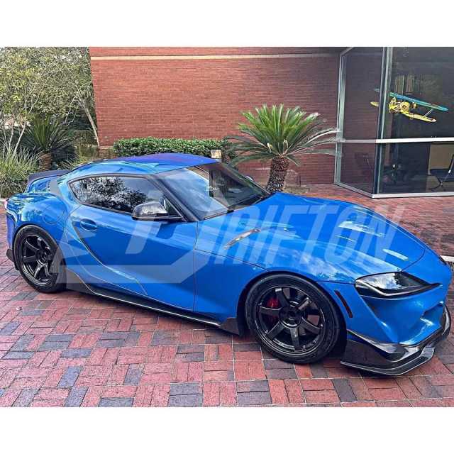 MB Style Forged Carbon Fiber Front Lip For Toyota Supra MK5 A90 A91 GR 2019-2024
