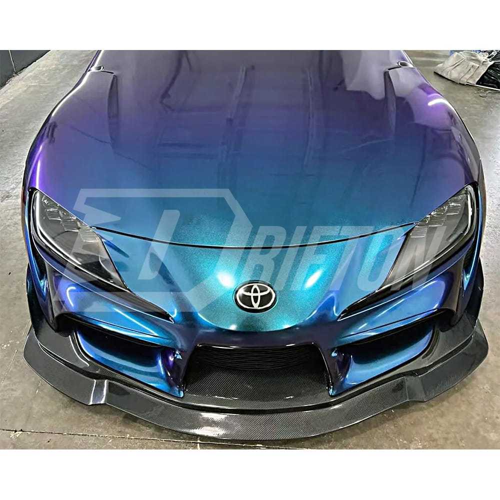 MB Style Forged Carbon Fiber Front Lip For Toyota Supra MK5 A90 A91 GR 2019-2024