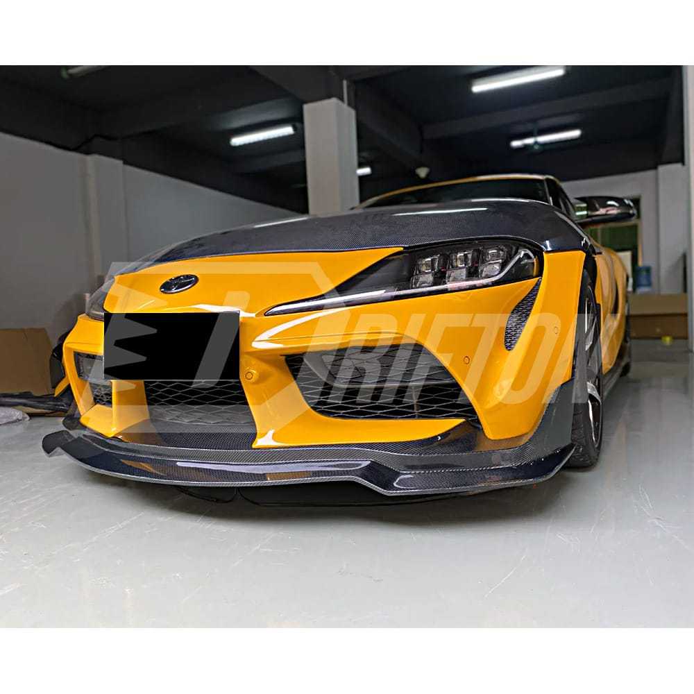 MB Style Forged Carbon Fiber Front Lip For Toyota Supra MK5 A90 A91 GR 2019-2024