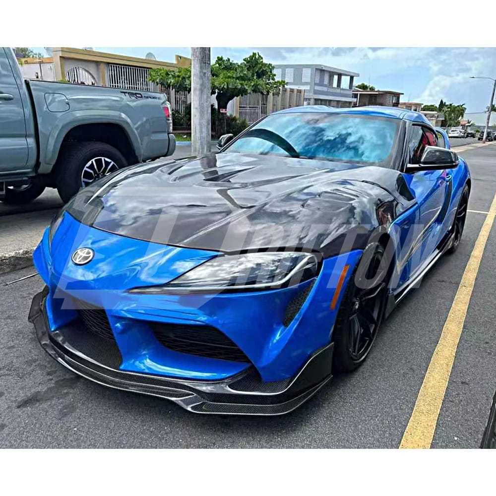 MB Style Forged Carbon Fiber Front Lip For Toyota Supra MK5 A90 A91 GR 2019-2024