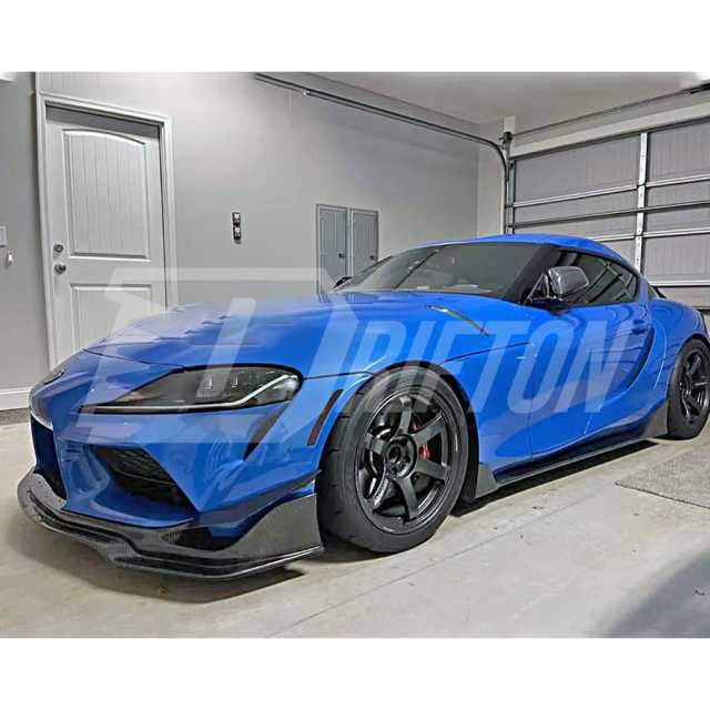 MB Style Forged Carbon Fiber Front Lip For Toyota Supra MK5 A90 A91 GR 2019-2024