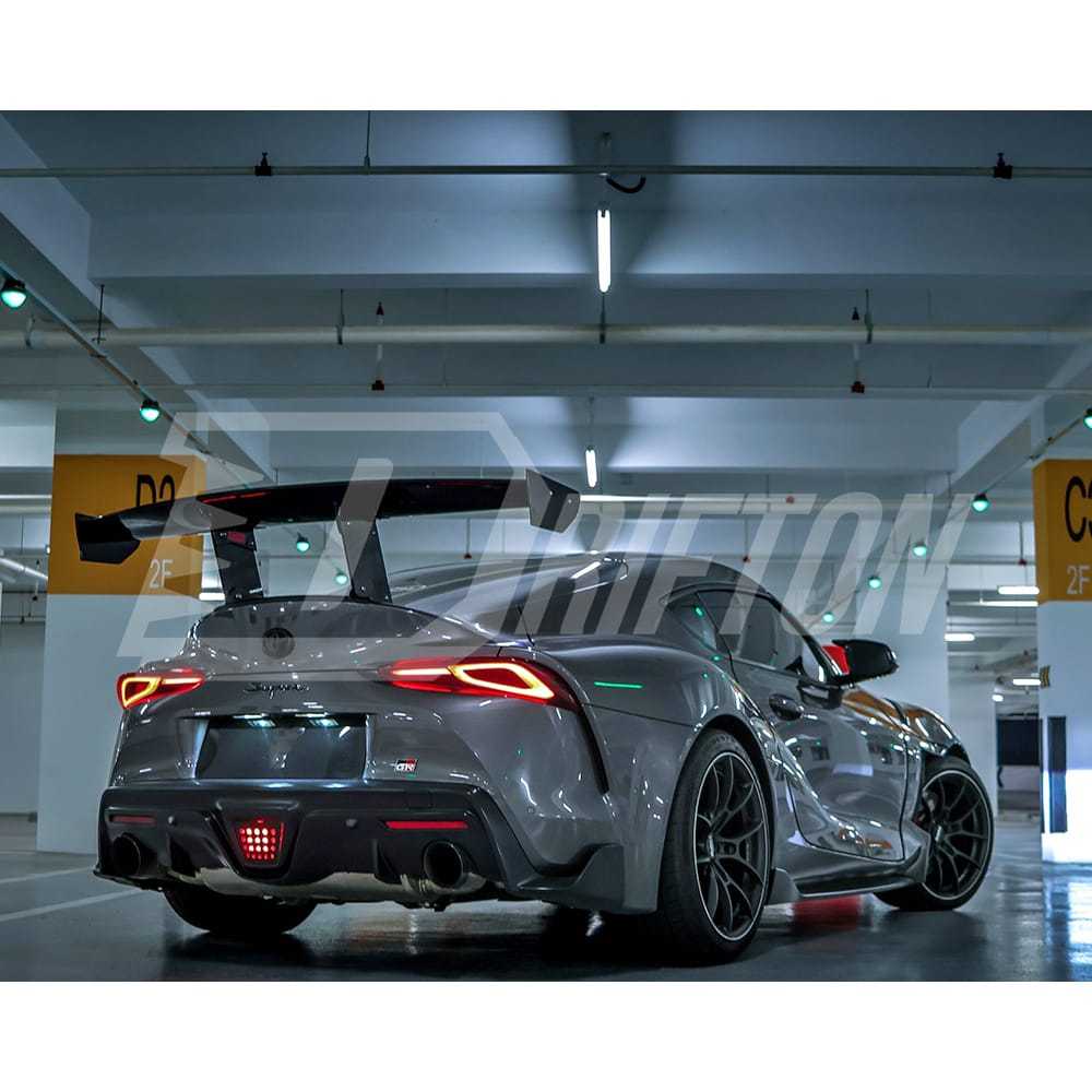Varis Style Carbon Fiber Rear Spoiler GT Wing For Toyota Supra MK5 A90 A91 GR 2019-2024