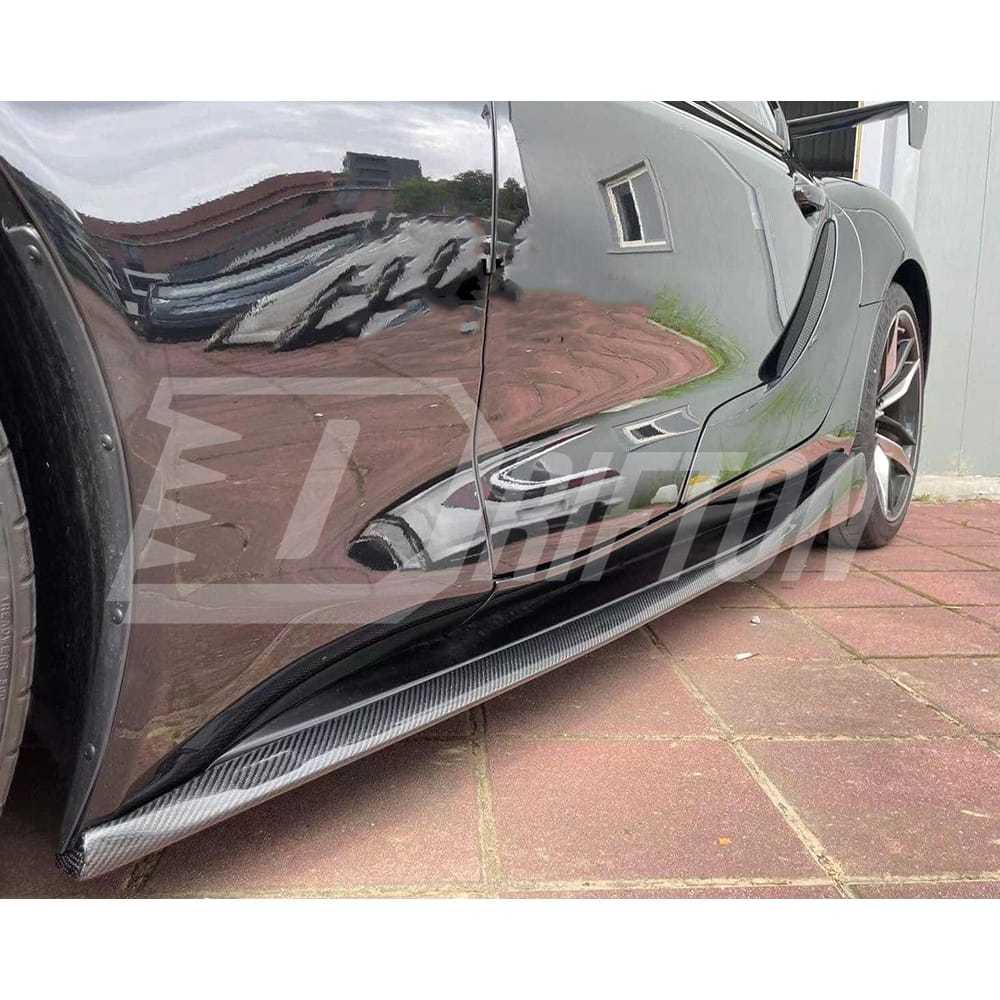 Varis Style Carbon Fiber Side Skirt Under Board For Toyota Supra MK5 A90 A91 GR 2019-2024