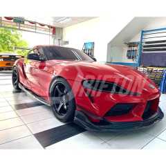 Varis Style Carbon Fiber Side Skirt Under Board For Toyota Supra MK5 A90 A91 GR 2019-2024