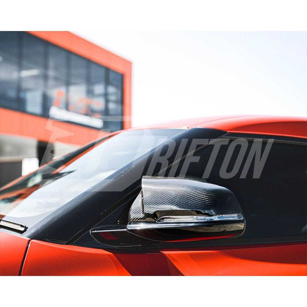 AN Style Dry Carbon Fiber Repalcement Side Mirror Cover For Toyota Supra MK5 A90 A91 GR 2019-2024