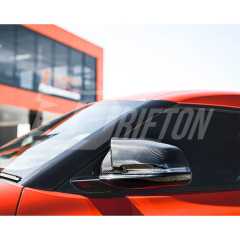 AN Style Dry Carbon Fiber Repalcement Side Mirror Cover For Toyota Supra MK5 A90 A91 GR 2019-2024