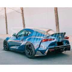 V Style Dry Carbon Fiber Trunk Spoiler Rear Wing For Toyota Supra MK5 A90 A91 GR 2019-2024
