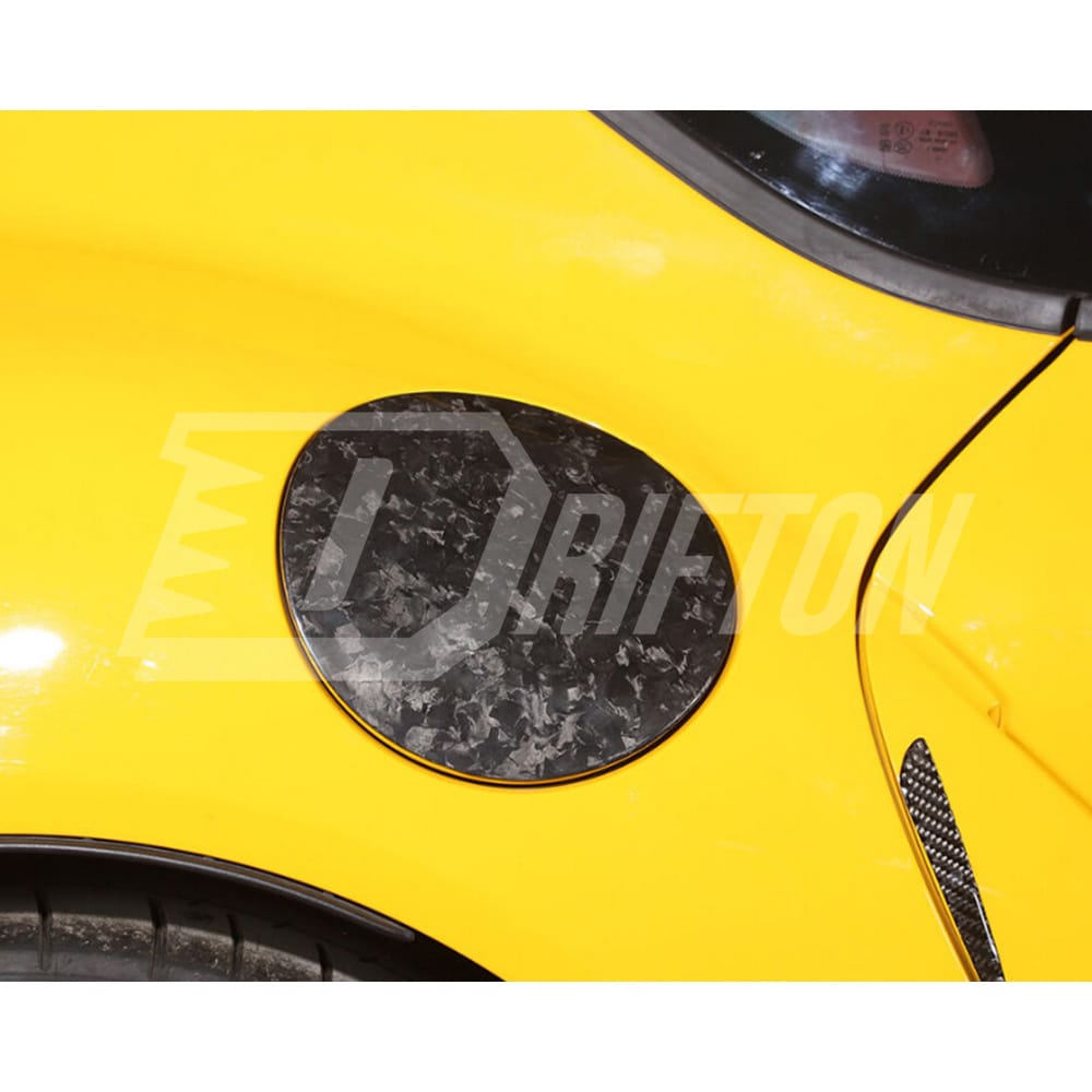 Dry Carbon Fiber Fuel Tank Cap Gas Cover Trims For Toyota Supra MK5 A90 A91 GR 2019-2024