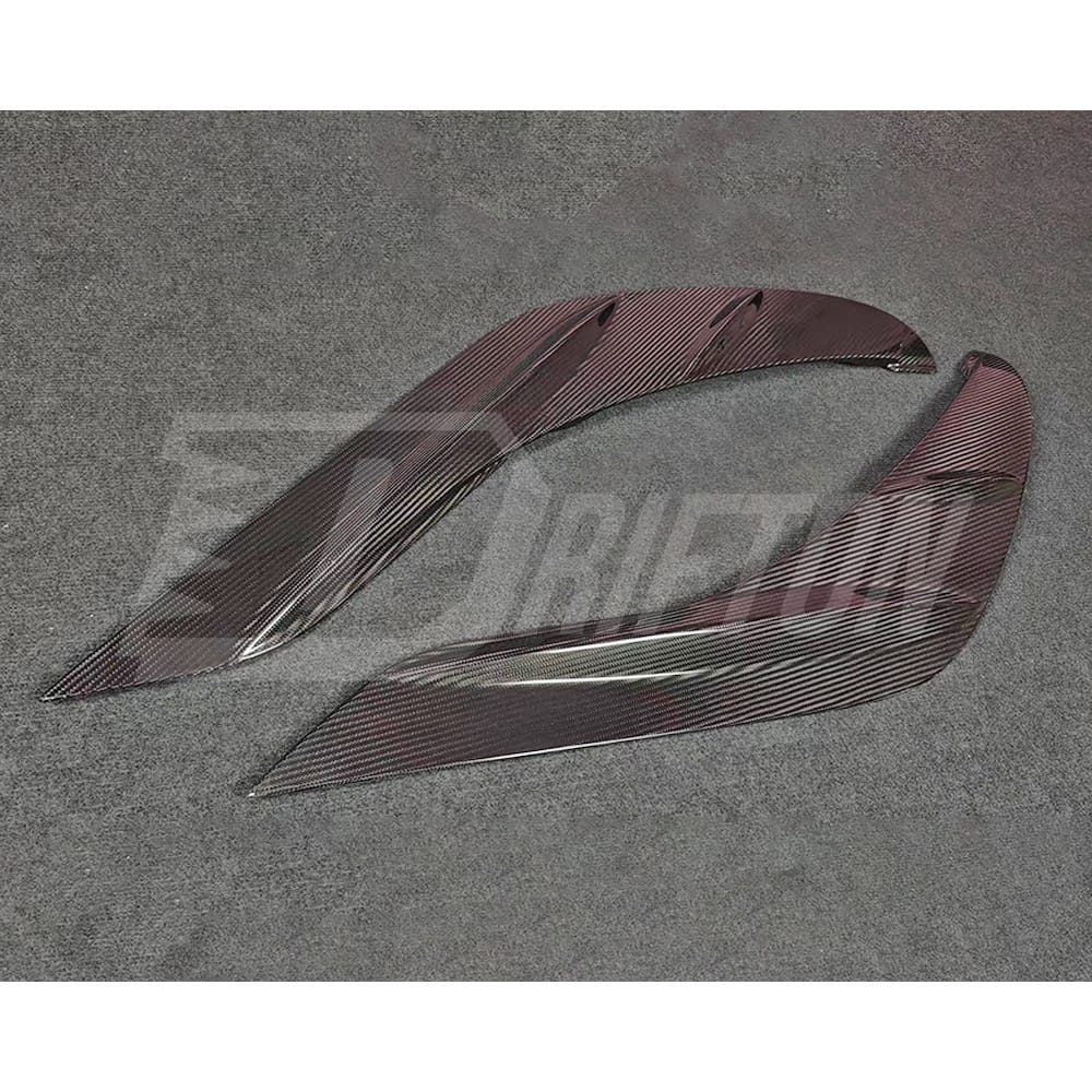 TRD Style Dry Carbon Fiber Rear Side Blades Door Garnish For Toyota Supra MK5 A90 A91 GR 2019-2024