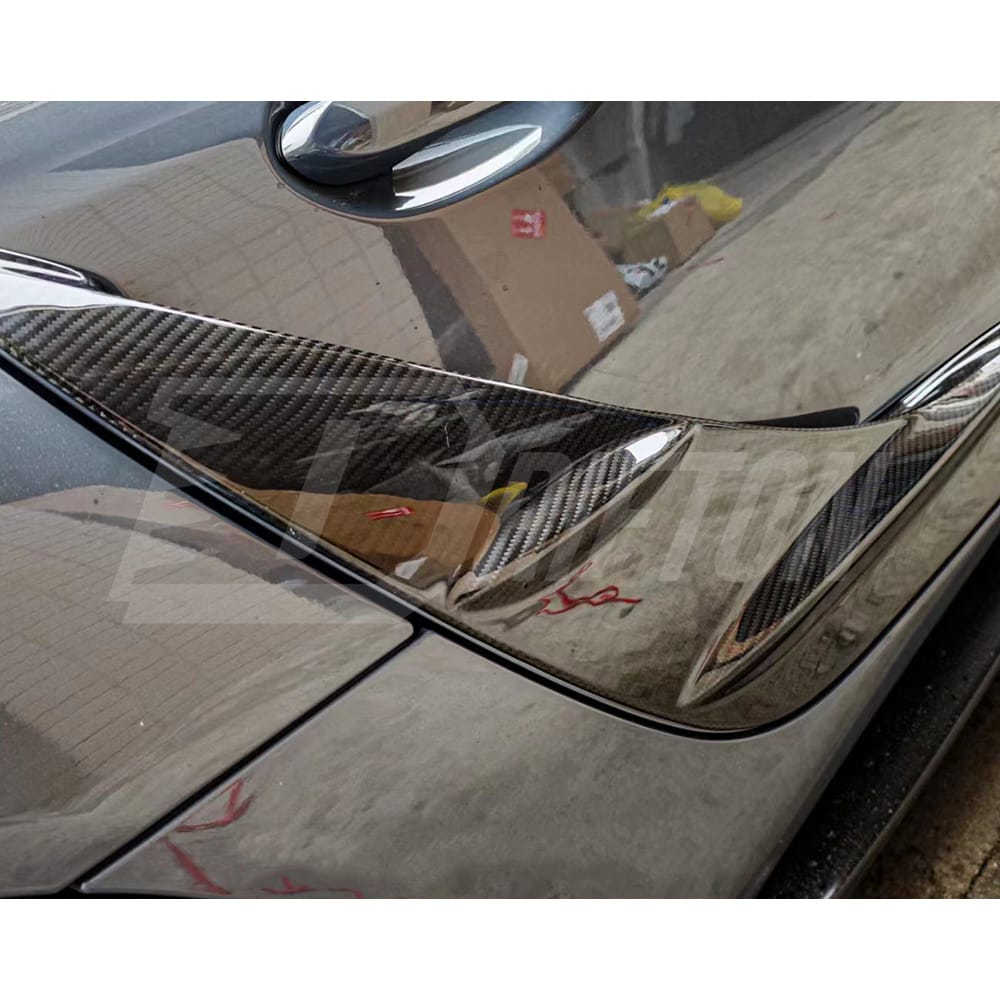 TRD Style Dry Carbon Fiber Rear Side Blades Door Garnish For Toyota Supra MK5 A90 A91 GR 2019-2024
