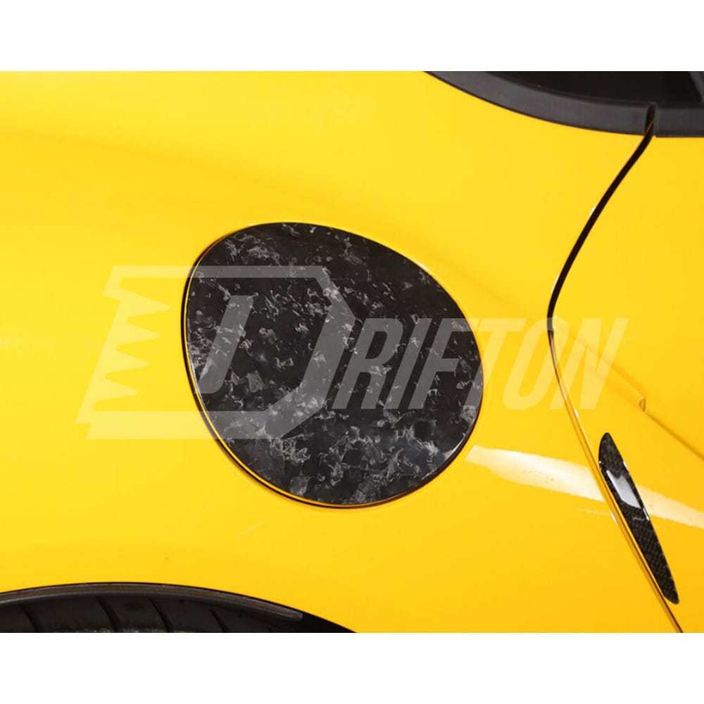 Dry Carbon Fiber Fuel Tank Cap Gas Cover Trims For Toyota Supra MK5 A90 A91 GR 2019-2024