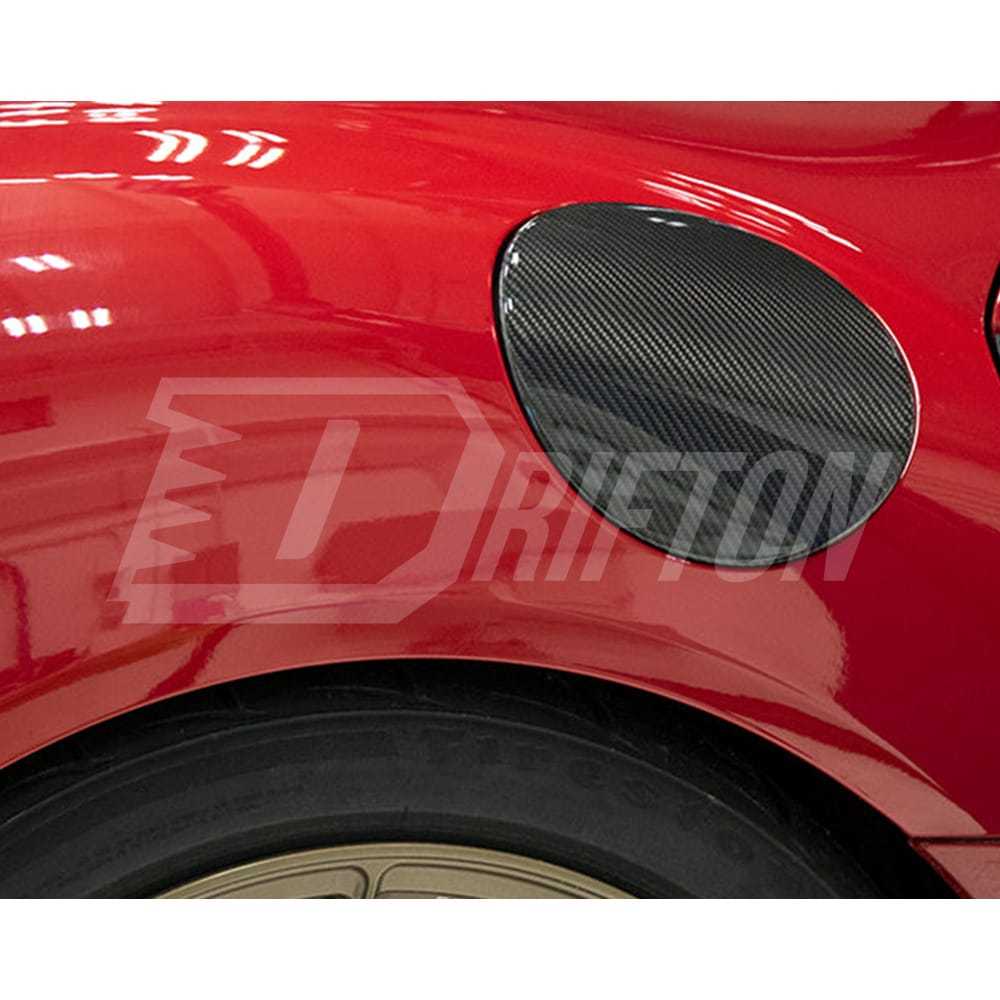 Dry Carbon Fiber Fuel Tank Cap Gas Cover Trims For Toyota Supra MK5 A90 A91 GR 2019-2024