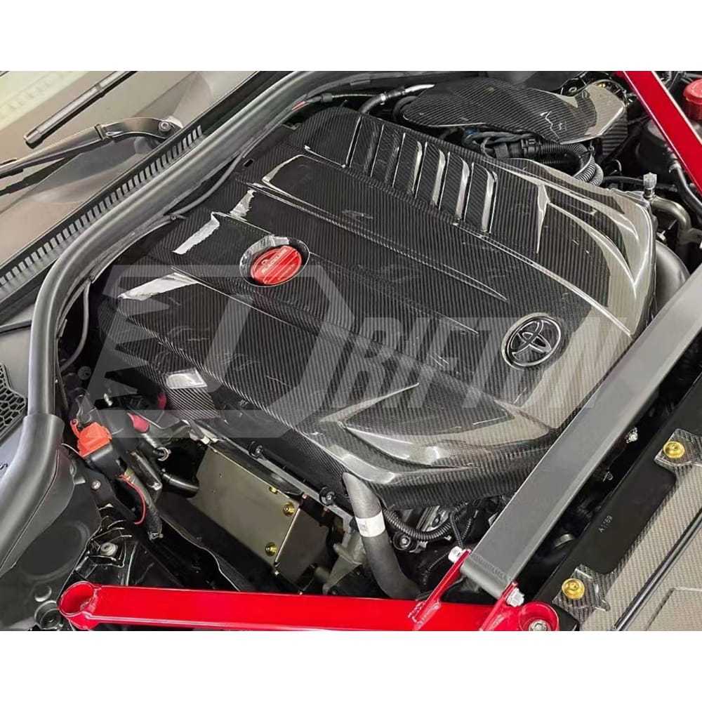 B58 L6 Dry Carbon Fiber Engine Cover For Toyota Supra MK5 A90 A91 GR 2019-2024