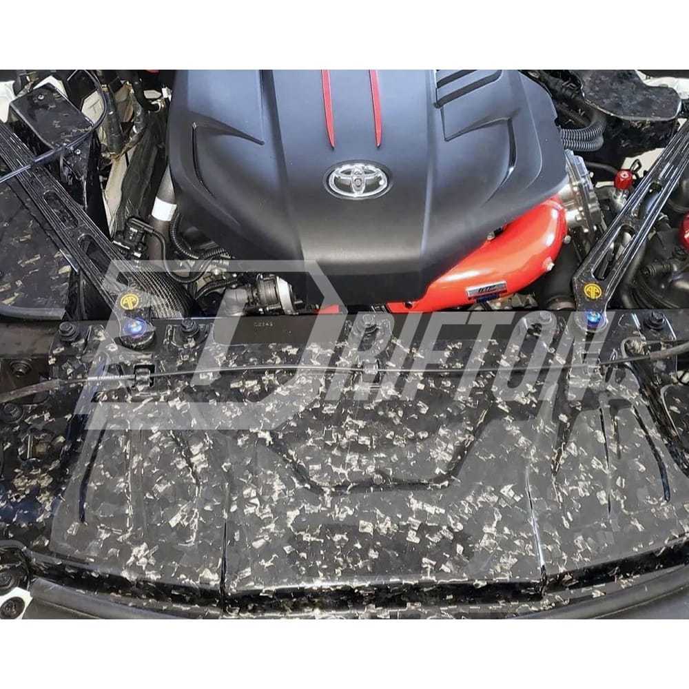 Forged Carbon Fiber Cooling Panel Plate Radiator Cover For Toyota Supra MK5 A90 A91 GR 2019-2024