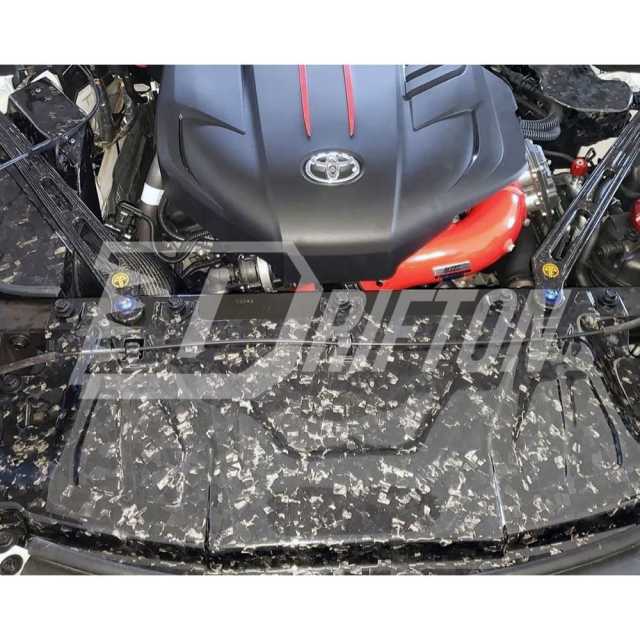 Forged Carbon Fiber Cooling Panel Plate Radiator Cover For Toyota Supra MK5 A90 A91 GR 2019-2024