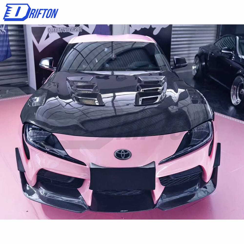 CMST Style Carbon Fiber Hood For Toyota Supra MK5 A90 A91 GR 2019-2024