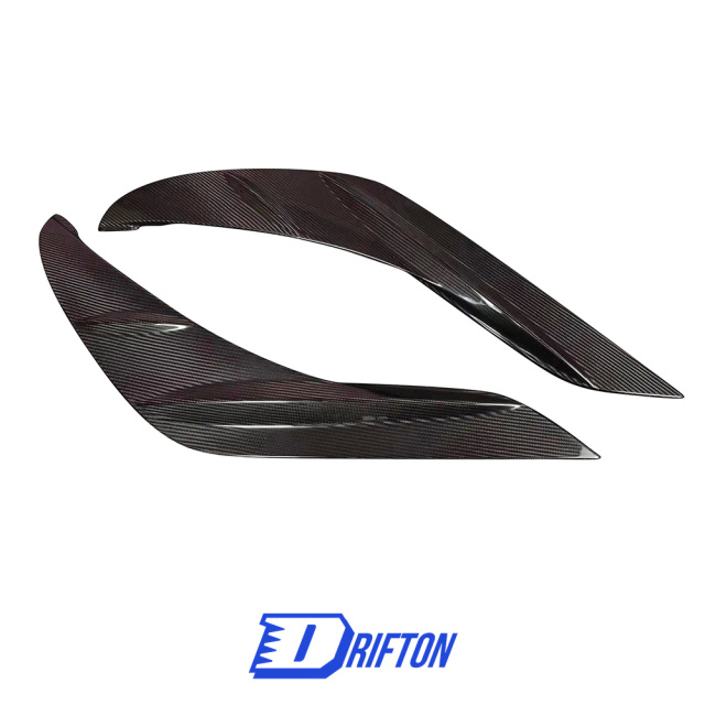 TRD Style Dry Carbon Fiber Rear Side Blades Door Garnish For Toyota Supra MK5 A90 A91 GR 2019-2024