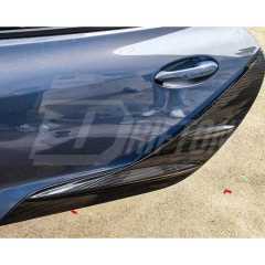 TRD Style Dry Carbon Fiber Rear Side Blades Door Garnish For Toyota Supra MK5 A90 A91 GR 2019-2024