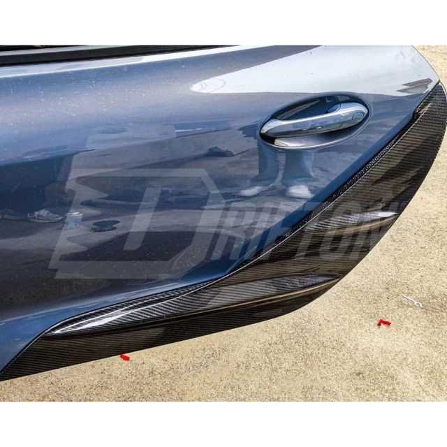 TRD Style Dry Carbon Fiber Rear Side Blades Door Garnish For Toyota Supra MK5 A90 A91 GR 2019-2024