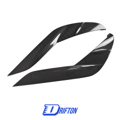 TRD Style Carbon Fiber Replacement Rear Side Blades Door Garnish For Toyota Supra MK5 A90 A91 GR 2019-2024
