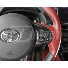 Dry Carbon Fiber Interiors Steering Wheel Switch Panel Trim Kits For Toyota Supra MK5 A90 A91 GR 2019-2024