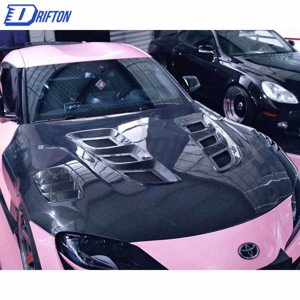 CMST Style Carbon Fiber Hood For Toyota Supra MK5 A90 A91 GR 2019-2024