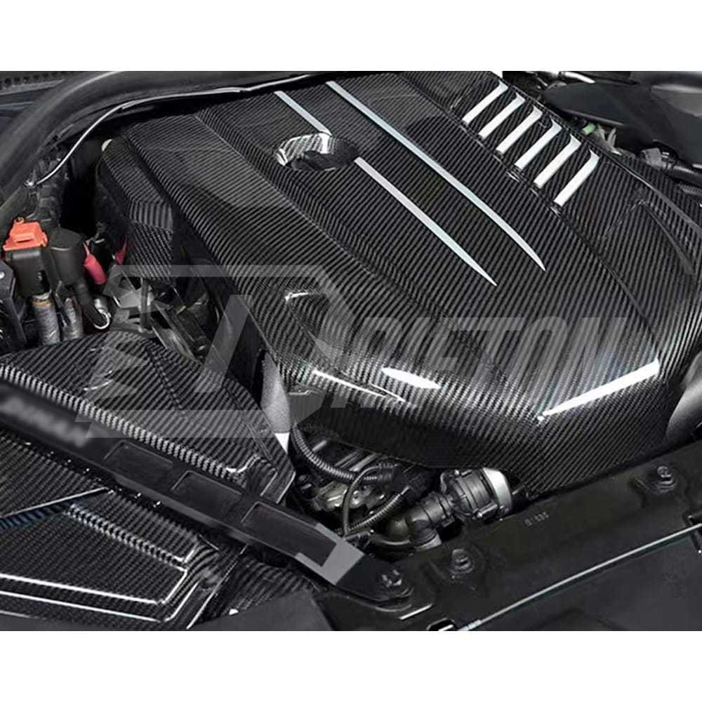 B58 L6 Dry Carbon Fiber Engine Cover For Toyota Supra MK5 A90 A91 GR 2019-2024