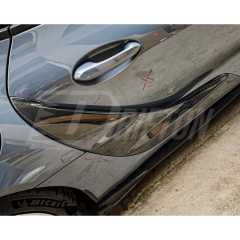 TRD Style Dry Carbon Fiber Rear Side Blades Door Garnish For Toyota Supra MK5 A90 A91 GR 2019-2024