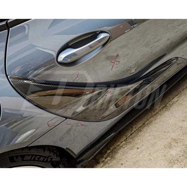 TRD Style Dry Carbon Fiber Rear Side Blades Door Garnish For Toyota Supra MK5 A90 A91 GR 2019-2024