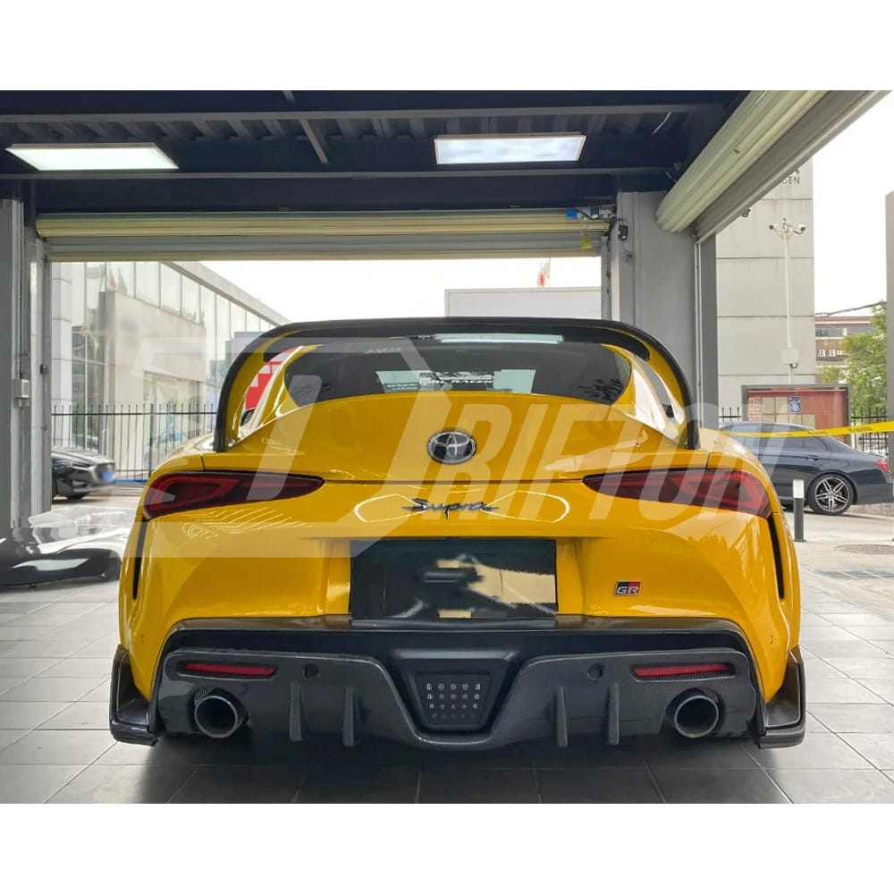 A Style Carbon Fiber Rear Spoiler Trunk Wing For Toyota Supra MK5 A90 A91 GR 2019-2024