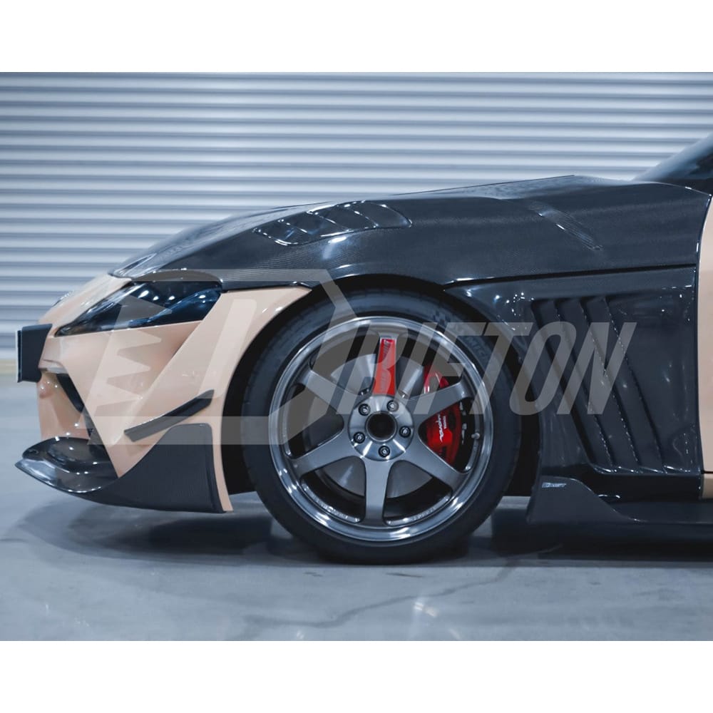 CMST Style Carbon Fiber Glass Transparent Hood For Toyota Supra MK5 A90 A91 GR 2019-2024