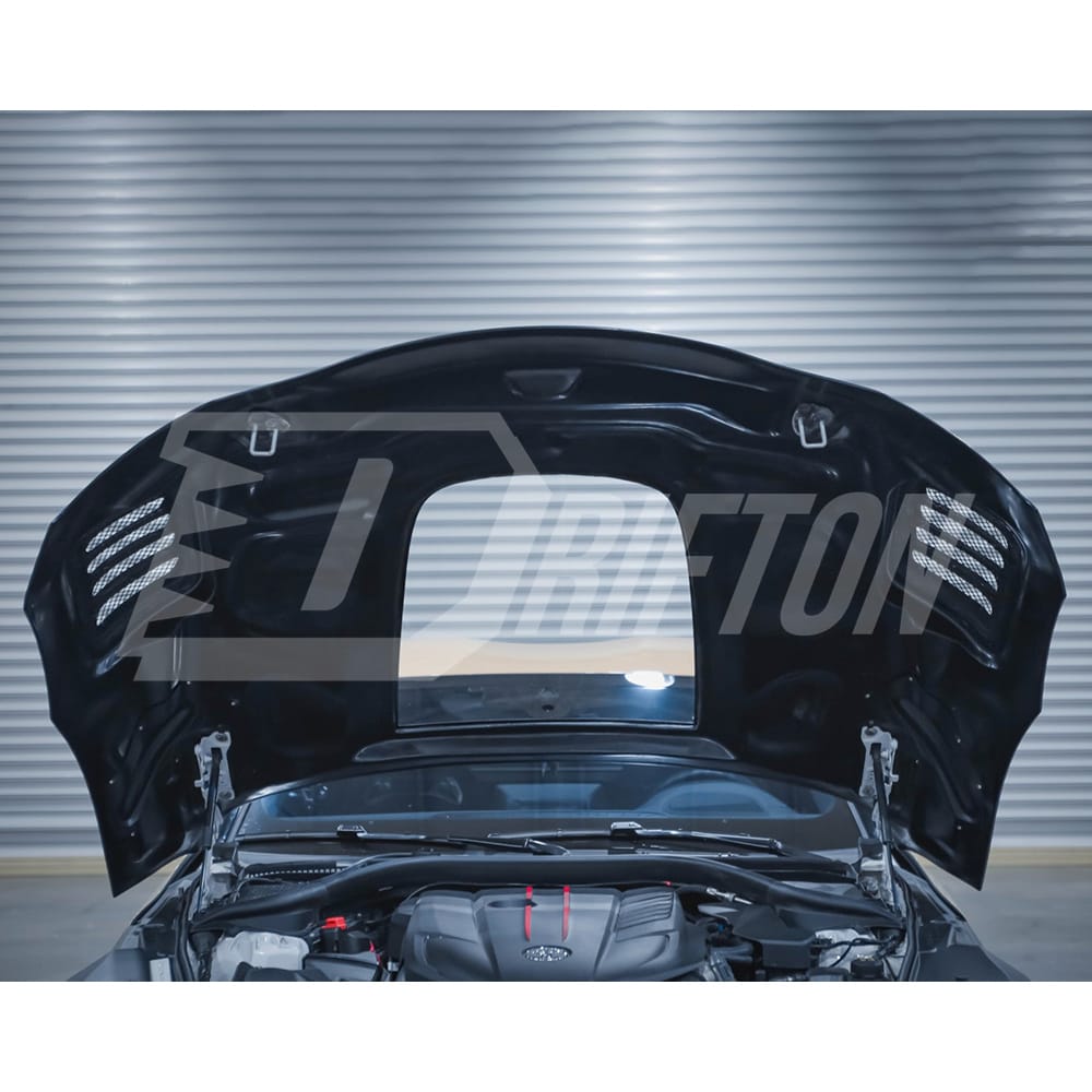 CMST Style Carbon Fiber Glass Transparent Hood For Toyota Supra MK5 A90 A91 GR 2019-2024