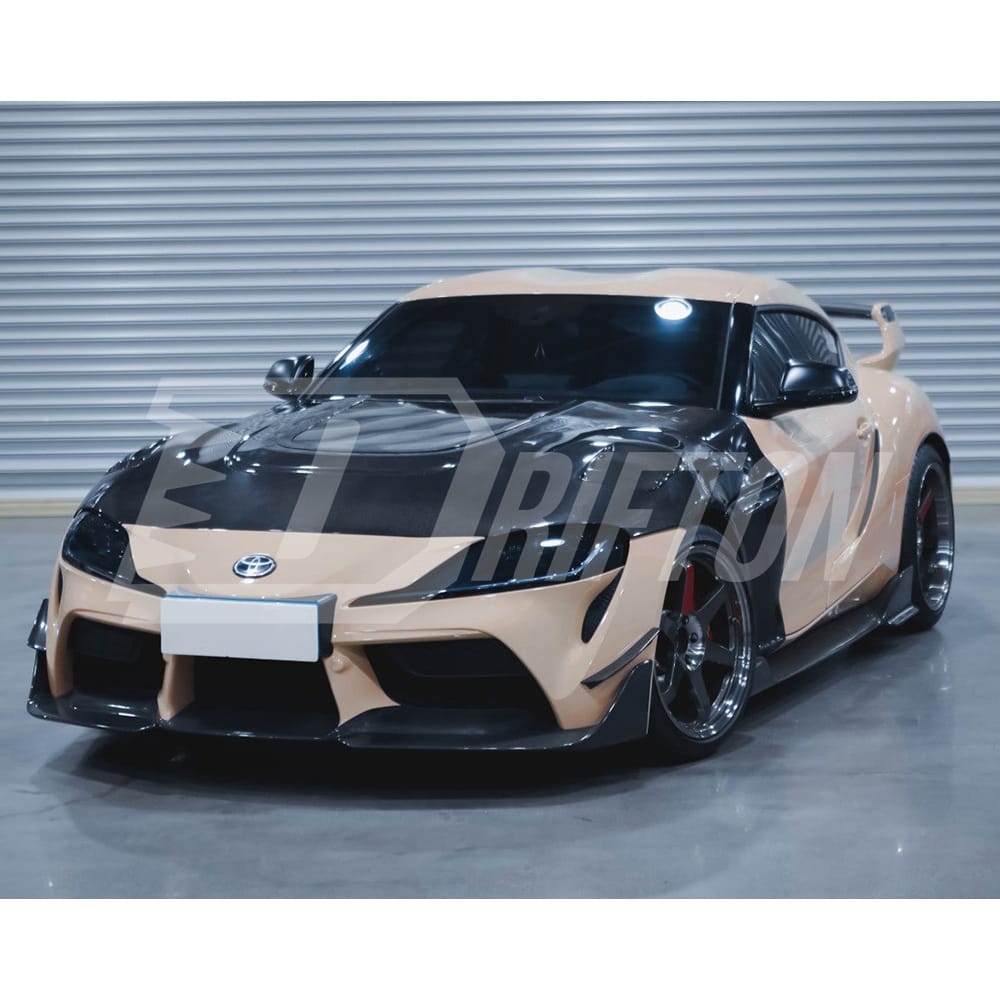 CMST Style Carbon Fiber Glass Transparent Hood For Toyota Supra MK5 A90 A91 GR 2019-2024