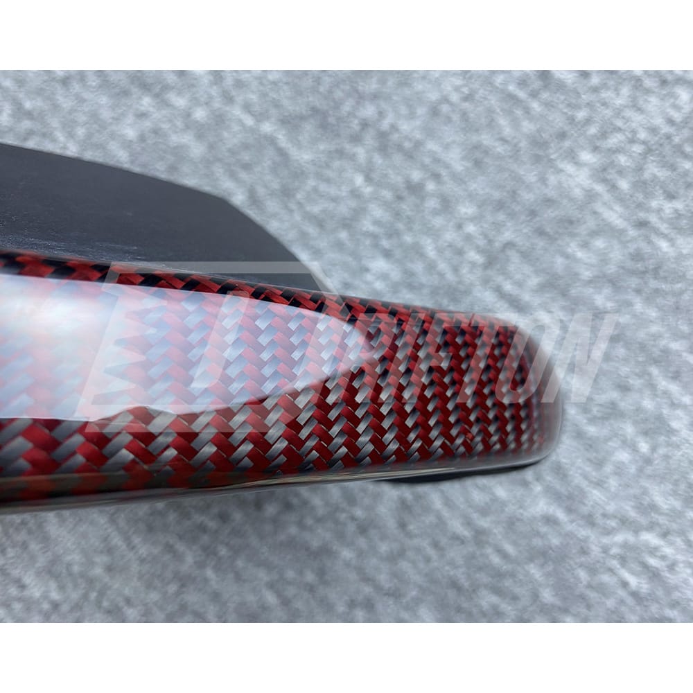 Customize Red Carbon Fiber Steering Wheel For Toyota Supra MK5 A90 A91 GR 2019-2024