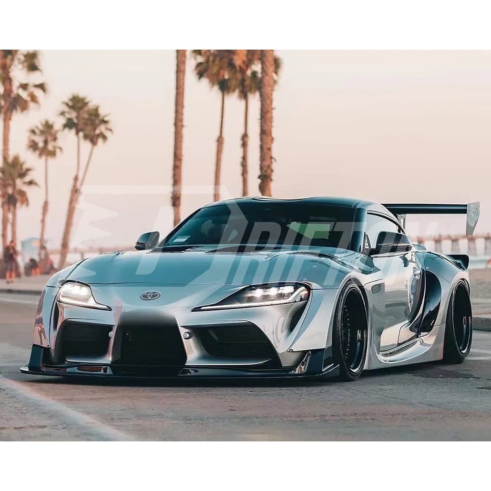 HKS Style Glass Fiber Rear Spoiler GT Wing For Toyota Supra MK5 A90 A91 GR 2019-2024