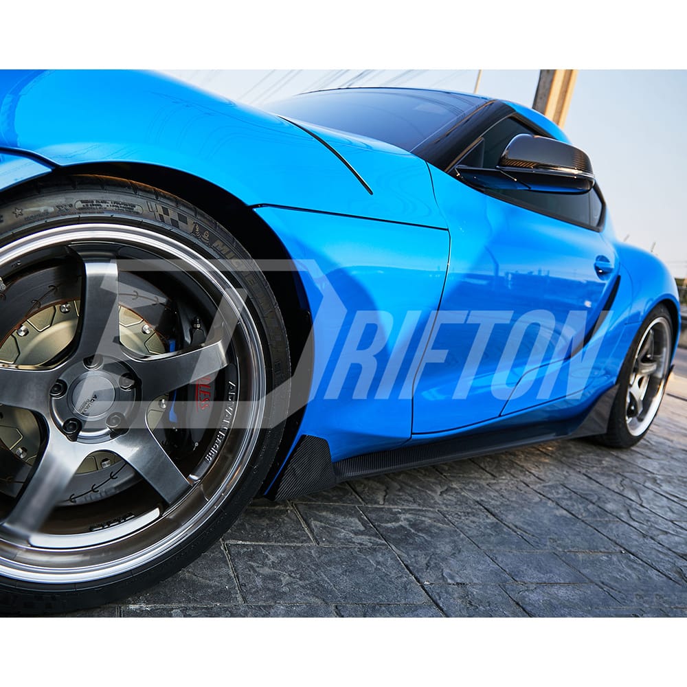 TRD Style Carbon Fiber Side Skirt For Toyota Supra MK5 A90 A91 GR 2019-2024