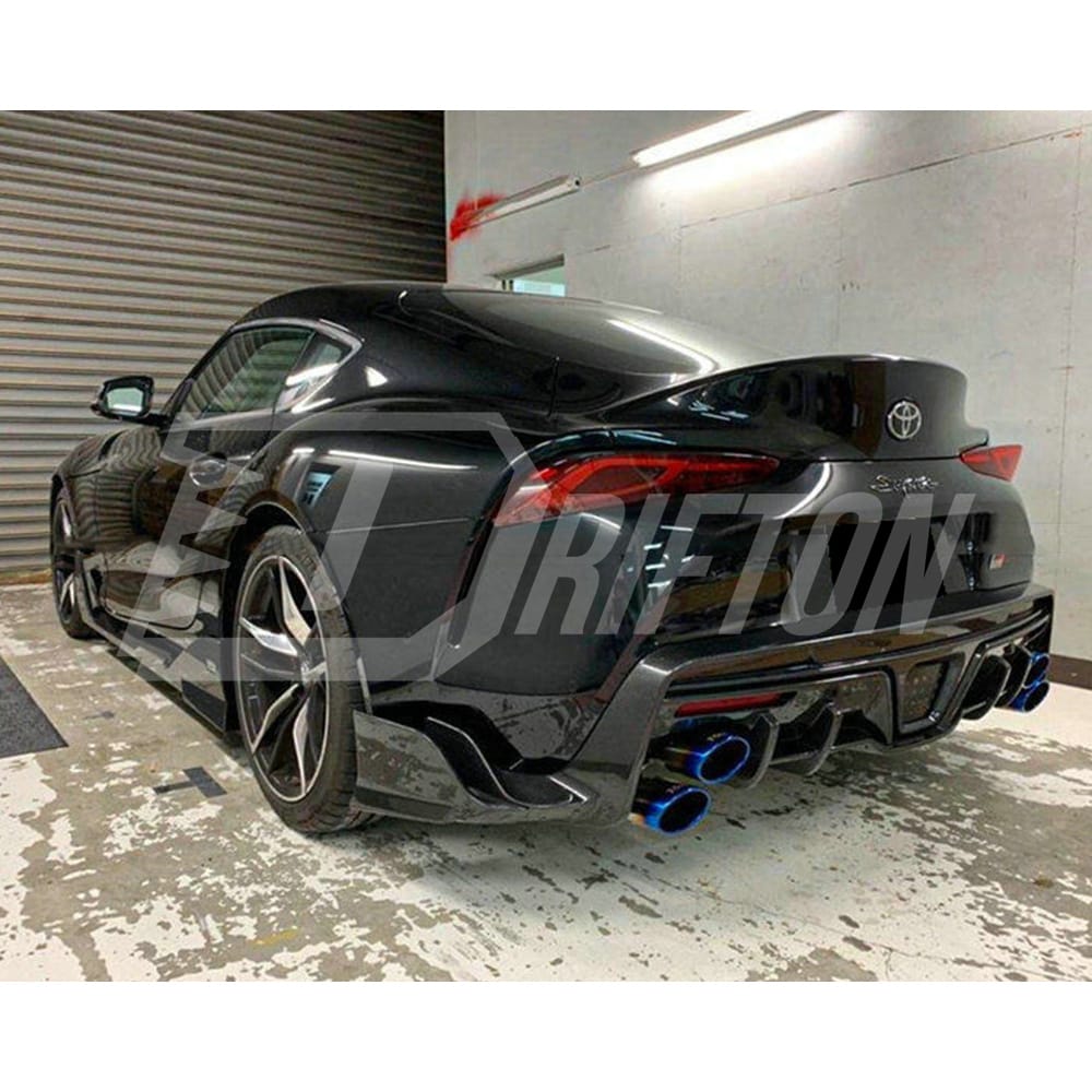 Toms Style Carbon Fiber Rear Diffuser For Toyota Supra MK5 A90 A91 GR 2019-2024
