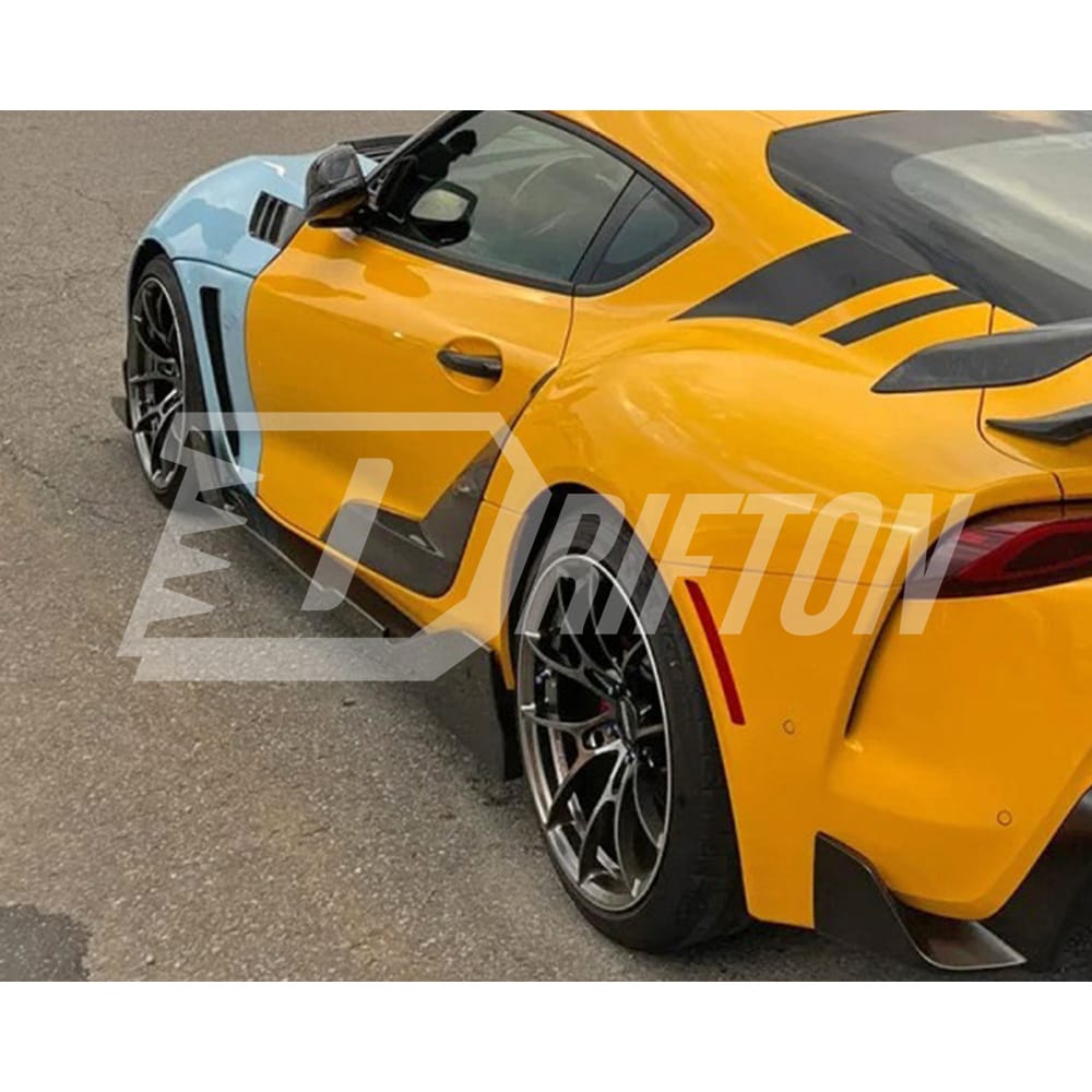 Toms Style Carbon Fiber Side Skirt For Toyota Supra MK5 A90 A91 GR 2019-2024