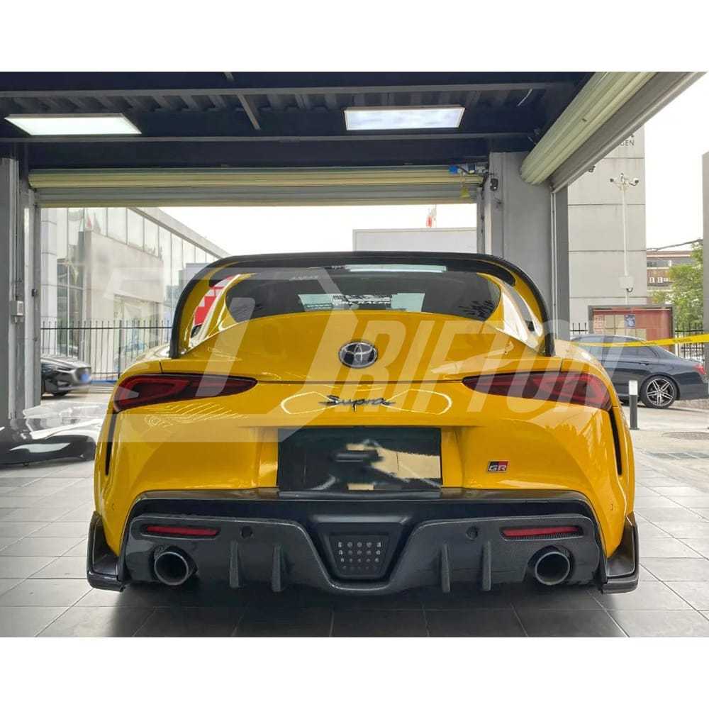 A Style Carbon Fiber Rear Spoiler Trunk Wing For Toyota Supra MK5 A90 A91 GR 2019-2024