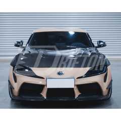 CMST Style Carbon Fiber Glass Transparent Hood For Toyota Supra MK5 A90 A91 GR 2019-2024