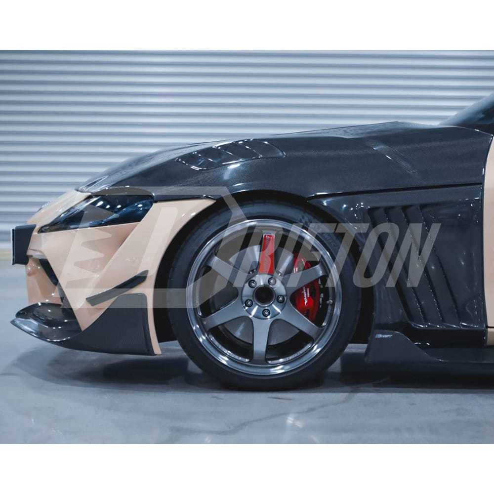 CMST Style Carbon Fiber Glass Transparent Hood For Toyota Supra MK5 A90 A91 GR 2019-2024