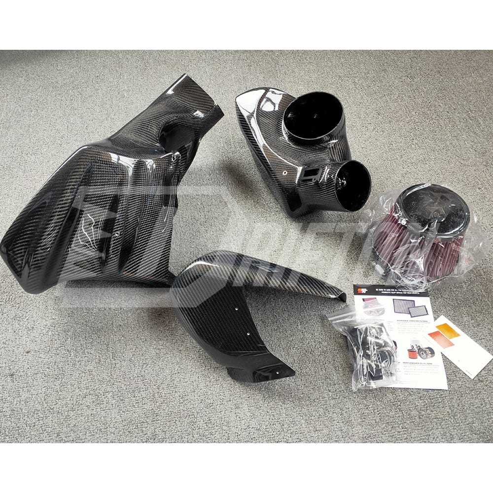 GrupperM Style Dry Carbon Fiber RAM Air System Intake Kit For Toyota Supra MK5 A90 A91 GR B58 2019-2024