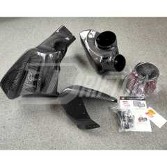GrupperM Style Dry Carbon Fiber RAM Air System Intake Kit For Toyota Supra MK5 A90 A91 GR B58 2019-2024
