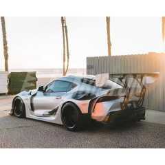 HKS Style Glass Fiber Rear Spoiler GT Wing For Toyota Supra MK5 A90 A91 GR 2019-2024