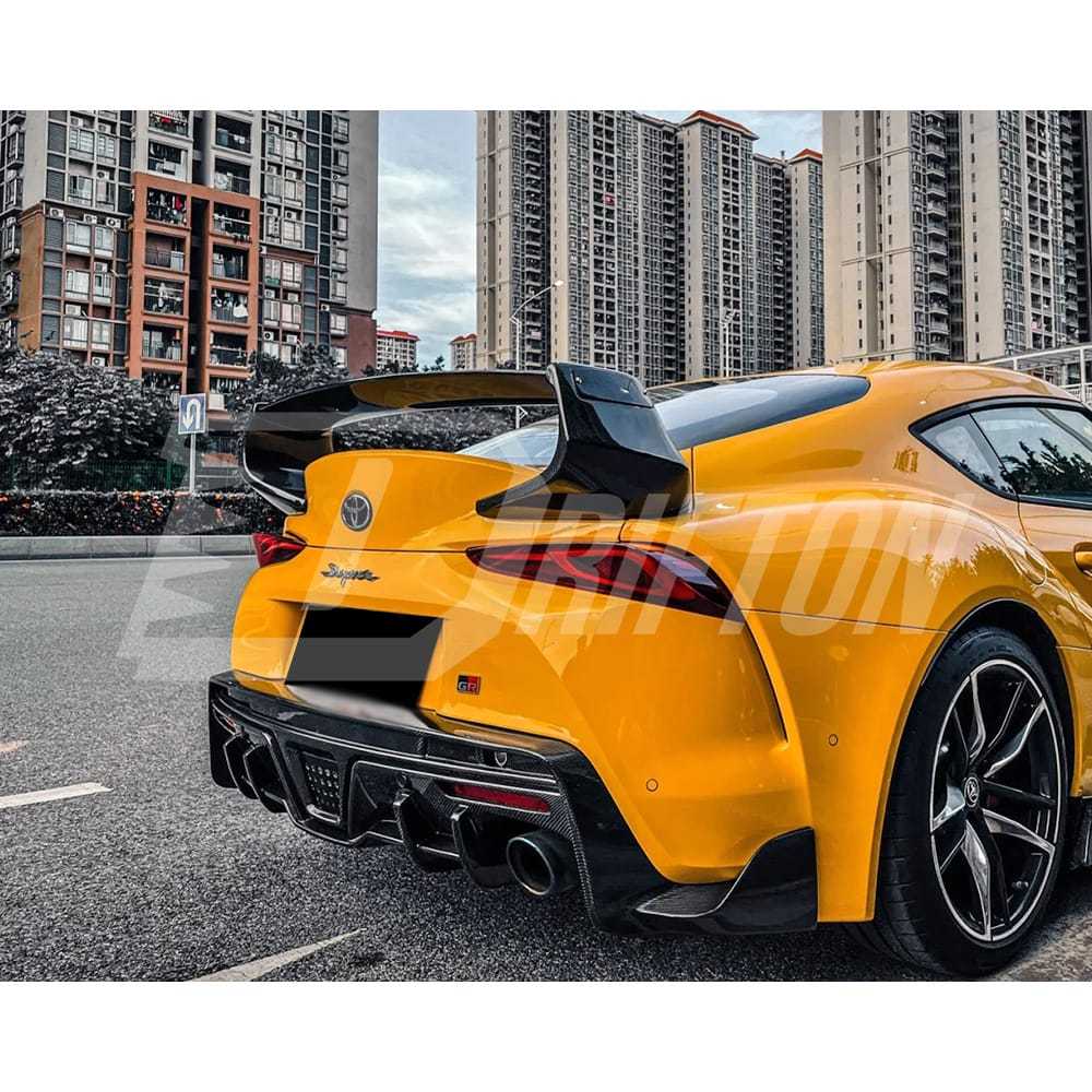 Toms Style Carbon Fiber Rear Diffuser For Toyota Supra MK5 A90 A91 GR 2019-2024